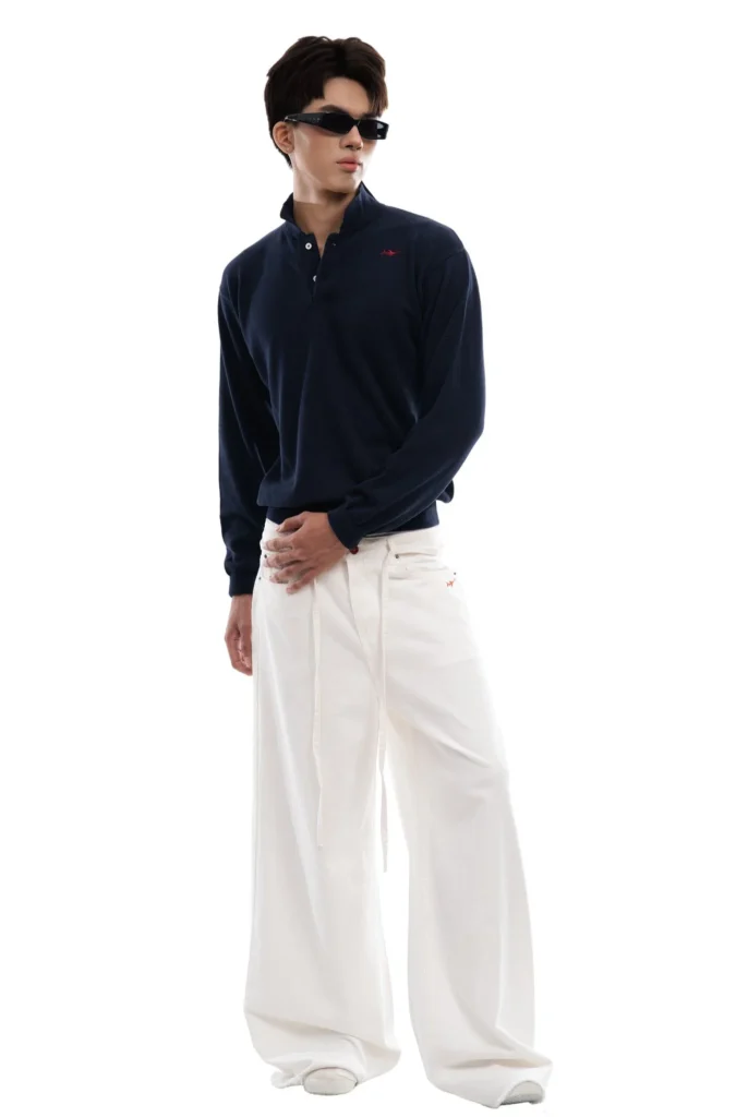 6 KINGSLEY - LONG-SLEEVE KNIT POLO