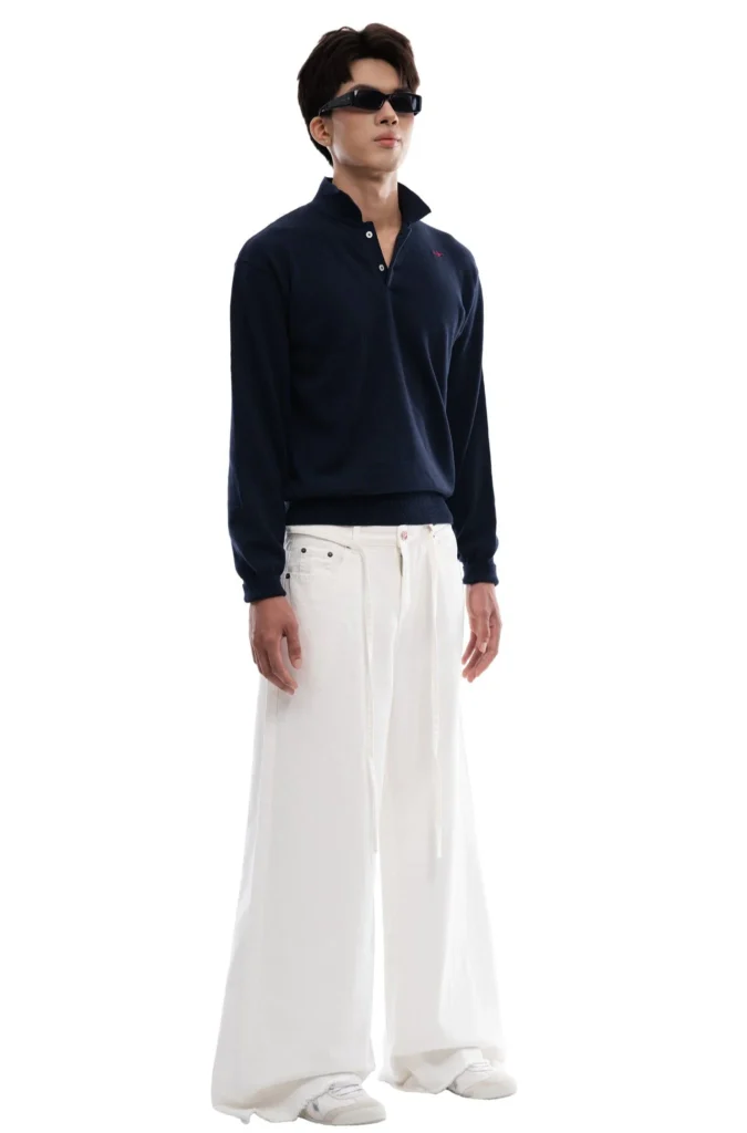6 KINGSLEY - LONG-SLEEVE KNIT POLO
